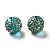 Transparent Plating Acrylic Beads OACR-L013-022-1