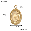 304 Stainless Steel Pendants STAS-OY012-17G-2