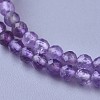 Natural Amethyst Beaded Necklaces NJEW-K114-A-A21-2