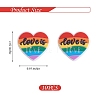 10Pcs Multi-color Love Silicone Beads JX655A-3