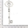 Tibetan Style Alloy Skeleton Key Big Pendants TIBEP-Q043-021-RS-3