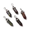 Natural Dragon Blood Pointed Pendants G-K329-48P-1