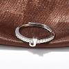 S925 Sterling Silver Adjustable Letter Rings for Women RJEW-M068-01P-J-4