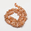 Natural Sunstone Chip Beads Strands G-E271-87-3