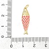 Brass with Cubic Zirconia Pendants KK-G522-43G-02-3