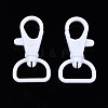 Opaque ABS Plastic Swivel D Rings Lobster Claw Clasps SACR-N015-001-3