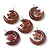 Natural Mookaite Pendants G-Z086-01P-15-1