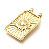 Rectangle Brass Pendants X-KK-S508-03C-G-2