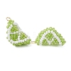 Glass Seed Beaded Fruit Pendants PALLOY-MZ00894-03-1