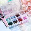 160Pcs 8 Colors Transparent Glass Cabochons GLAA-SZ0001-44-6