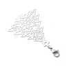 Christmas Tree 201 Stainless Steel Pendant Decorations HJEW-JM02866-4