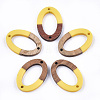 Resin & Walnut Wood Links connectors LS-RESI-S367-08H-1