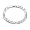 Brass Pave Clear Cubic Zirconia Rectangle Link Bracelets BJEW-YWC0002-11B-P-1