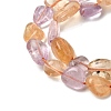 Natural Amethyst and Citrine Beads Strands G-D0002-D77-7