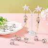 10Pcs Glass Bead Caps for Wind Chimes Making GLAA-BY0001-05A-7