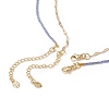 Evil Eye & Cross Pendant Necklaces Sets for Women NJEW-JN04131-4