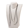 Faux Suede Cord Bracelets & Necklaces Jewelry Sets SJEW-JS00983-4
