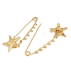 Starfish 304 Stainless Steel Safety Pins Brooch Findings SA-CBA098D-16B-G05-2