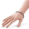 Natural Black Spinel Cube Beaded Stretch Bracelet for Women BJEW-JB08976-04-3