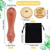 CRASPIRE 1Pc Golden Tone Brass Stamp Head DIY-CP0007-83K-2