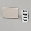 Alloy Blank Rectangle Label Tags FIND-WH0173-409A-P-1