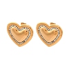 304 Stainless Steel Rhinestone Stud Earrings EJEW-K311-02G-4