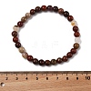 Natural Red Jasper Bead Stretch Bracelets X-BJEW-K212-A-012-3