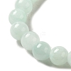 Natural Yellow Jade Beaded Stretch Bracelet BJEW-P209-26-6mm-3