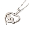 Non-Tarnish 306 Stainless Steel Pendant Necklace for Women LS-NJEW-Q772-01P-05-2
