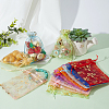   60Pcs 10 Colors Hot Stamping Organza Bags OP-PH0001-35-6