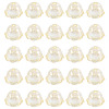 30Pcs UV Plating Acrylic Bead Caps PACR-TA0001-17D-2
