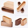 Olycraft 2Pcs 2 Style Wooden Cardcase WOOD-OC0002-30-4