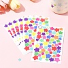 4 Bags Star Pattern DIY Paper Picture Stickers AJEW-FS0001-16-8