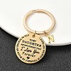 Valentine's Day Brass & 201 Stainless Steel Keychain KEYC-YW00097-14-1