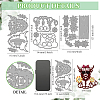 Cattle Theme Carbon Steel Cutting Dies Stencils DIY-WH0309-4350-2