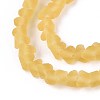 Frosted Transparent Glass Beads Strands LS-GLAA-N016-4mm-23-4