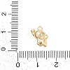 Brass Charms ZIRC-P122-04G-3