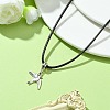 Alloy Bird Pendant Necklaces NJEW-JN04558-02-2