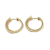 Cubic Zirconia Hoop Earrings EJEW-P214-22G-02-1