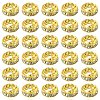 150Pcs 3 Styles Iron Rhinestone Spacer Beads RB-YW0001-13G-1