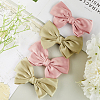 Gorgecraft 4Pcs 2 Colors Polyester Bowknot Shoe Decorations FIND-GF0005-01-4