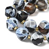 Natural Fire Crackle Agate Beads Strands G-U023-A16-01-4