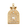 304 Stainless Steel with Crystal Rhinestone Pendants SA-CBA265E-24G-1