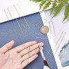 6 Pairs 3 Colors Brass Stud Earring Findings KK-UN0001-07-2