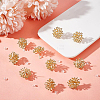 10Pcs Brass Branch Shape Stud Earring Findings KK-BC0008-79-4