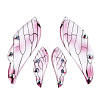 Transparent Epoxy Resin Pave Rhinestone Big Pendants RESI-TAC0021-97A-1