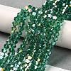 Transparent Electroplate Glass Beads Strands LS-EGLA-A039-T4mm-B10-4