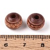 Painted Natural Wood Beads WOOD-N006-02A-02-3