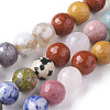 Natural Mixed Gemstone Beads Strands G-F668-28-10mm-1