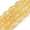 Transparent Crackle Glass Beads Strands X-GLAA-S192-B-010G-1